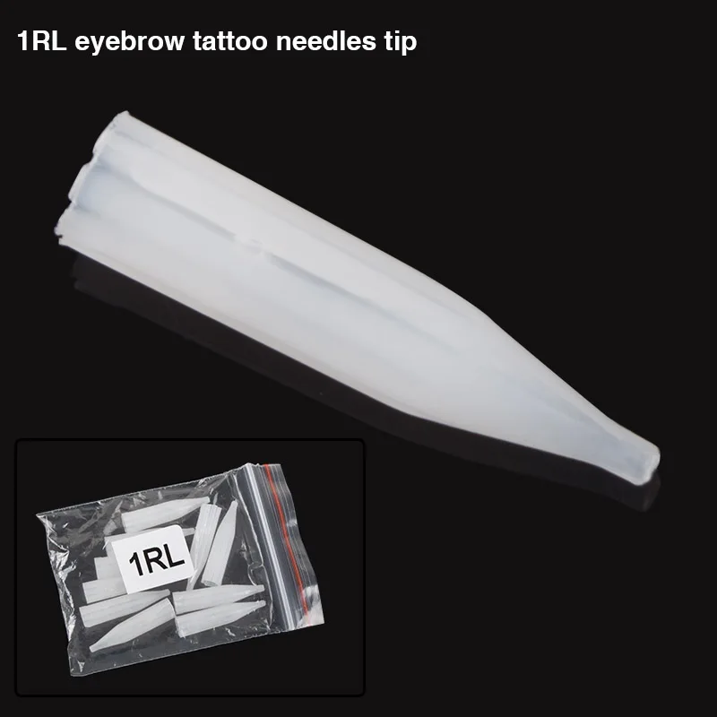 

CHUSE Plastic Tattoo Needle Tips 1RL 500pcs Pre-sterilized Disposable Needle Caps For Permanent Makeup Machine Cap
