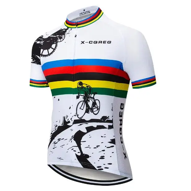 1 X-CQREG мужские майки для велоспорта Roupas Ropa Ciclismo Hombre MTB Maillot для велоспорта/Летняя одежда для шоссейного велосипеда - Цвет: 1