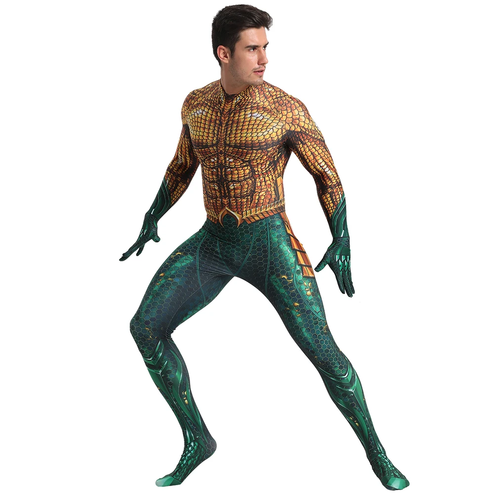 Костюм для косплея из фильма Лиги Справедливости Aquaman супергерой Arthur Curry Orin Zentai