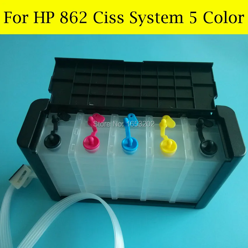 5 Color/Set HP862 Ciss System For HP Photosmart Premium C309A C309G C310A C410D C6388 D5468 Printer With ARC Chip | Компьютеры и офис