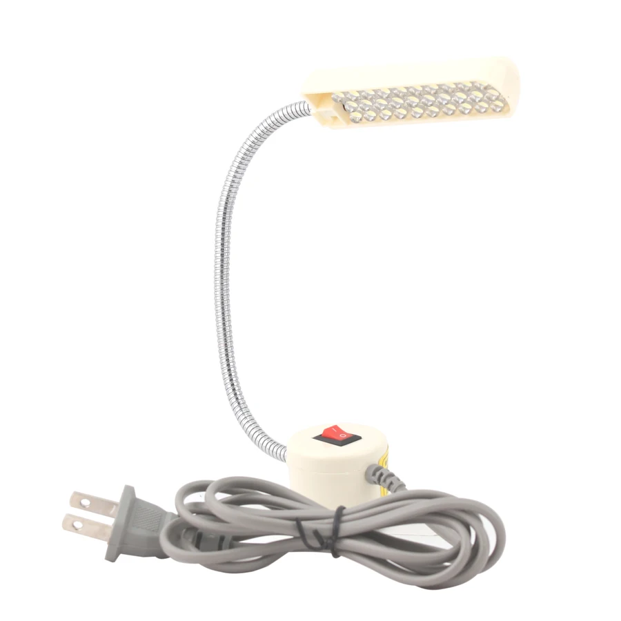 

Светодиодная лампа для швейной машины портативный свет 2 Вт 30LED Магнитная Монтажная база гусиная шея лампа для швейной машины освещение США/...