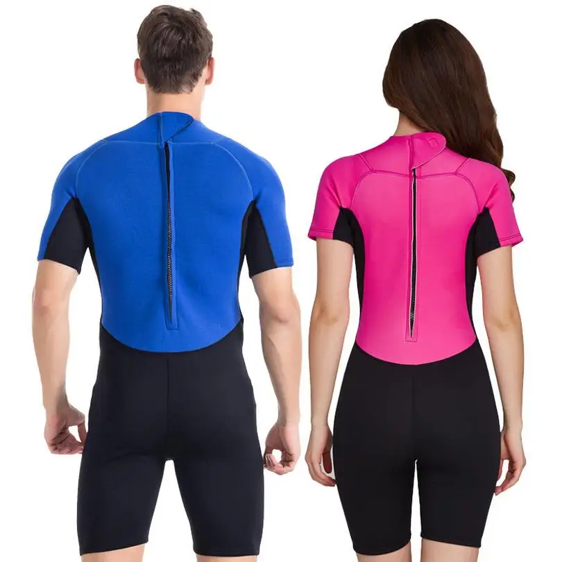 SBART New Conjoined With Short Sleeves 2 mmMM Thick Wetsuit Jellyfish Men Women Clothing Comfortable Take Warm Sun Quick-Drying | Спорт и