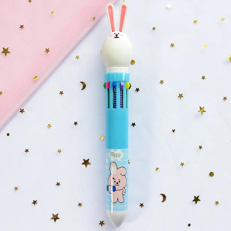 Kawaii мечта Единорог Фламинго кролик 10 Цвета короткая и толстая шариковая ручка