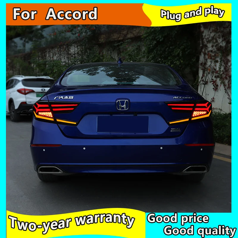 Автомобильный Стайлинг светодиодный задсветильник для Honda Accord 10 2018 2019 задний