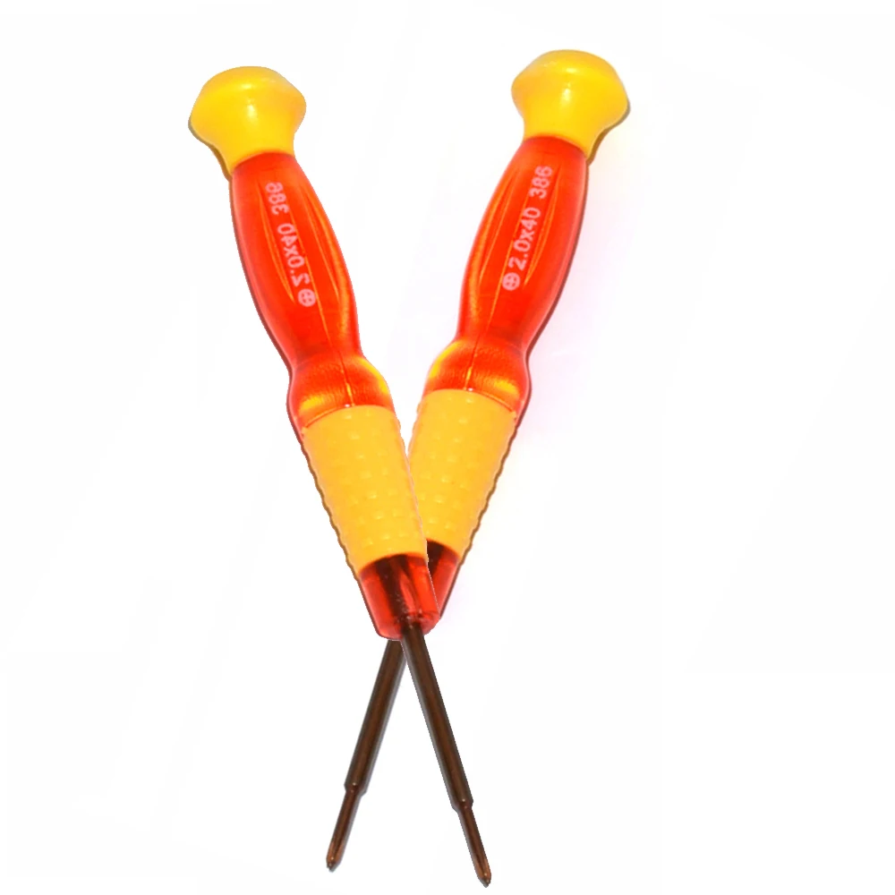 

20PCS universal discharger screwdriver with red yellow cross for game accessorice repair tools
