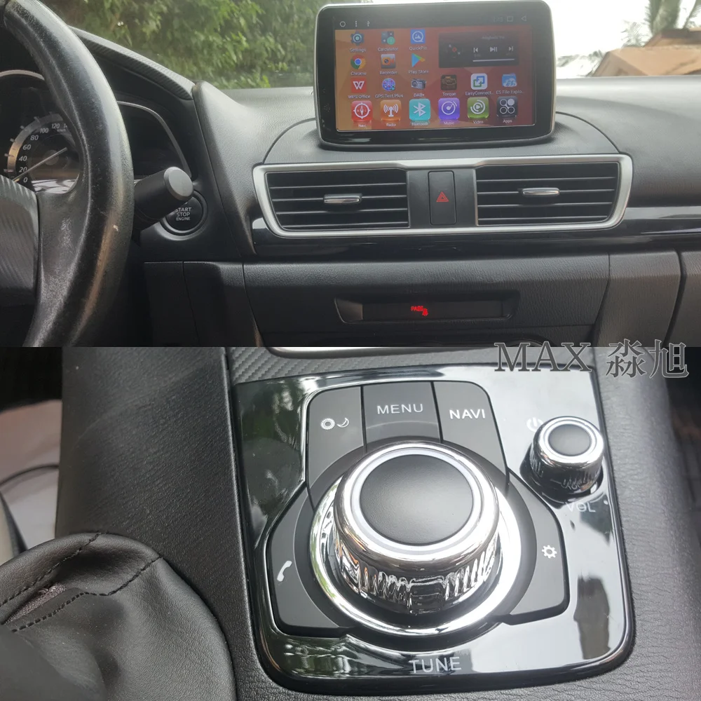 MAX Android 8.1 GPS Navigation System Car DVD For MAZDA 3 Axela 2014-2018 Radio RDS 4G WiFi Bluetooth call/music SWC Free Map | Автомобили