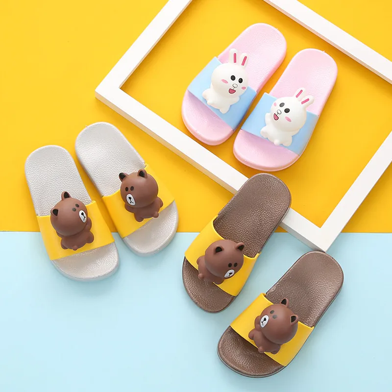 Милые летние детские тапочки на плоской подошве; chinelo; шлепанцы с героями мультфильмов; zapatillas bebe; уличные тапочки для маленьких девочек; terlik; водные сандалии