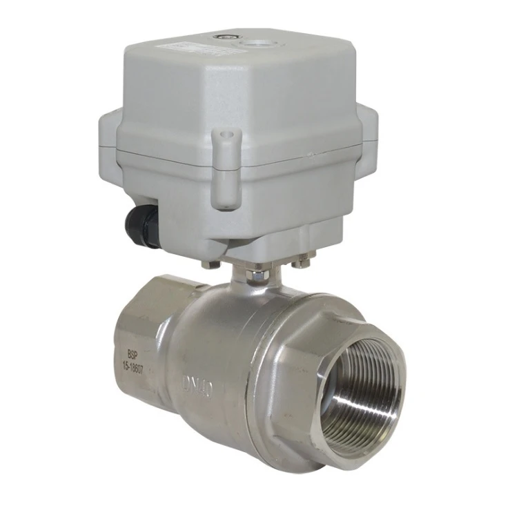 DC 12V моторизованный шаровой кран BSP 1-1/2 ''Электрический CR2-02 нержавеющая сталь