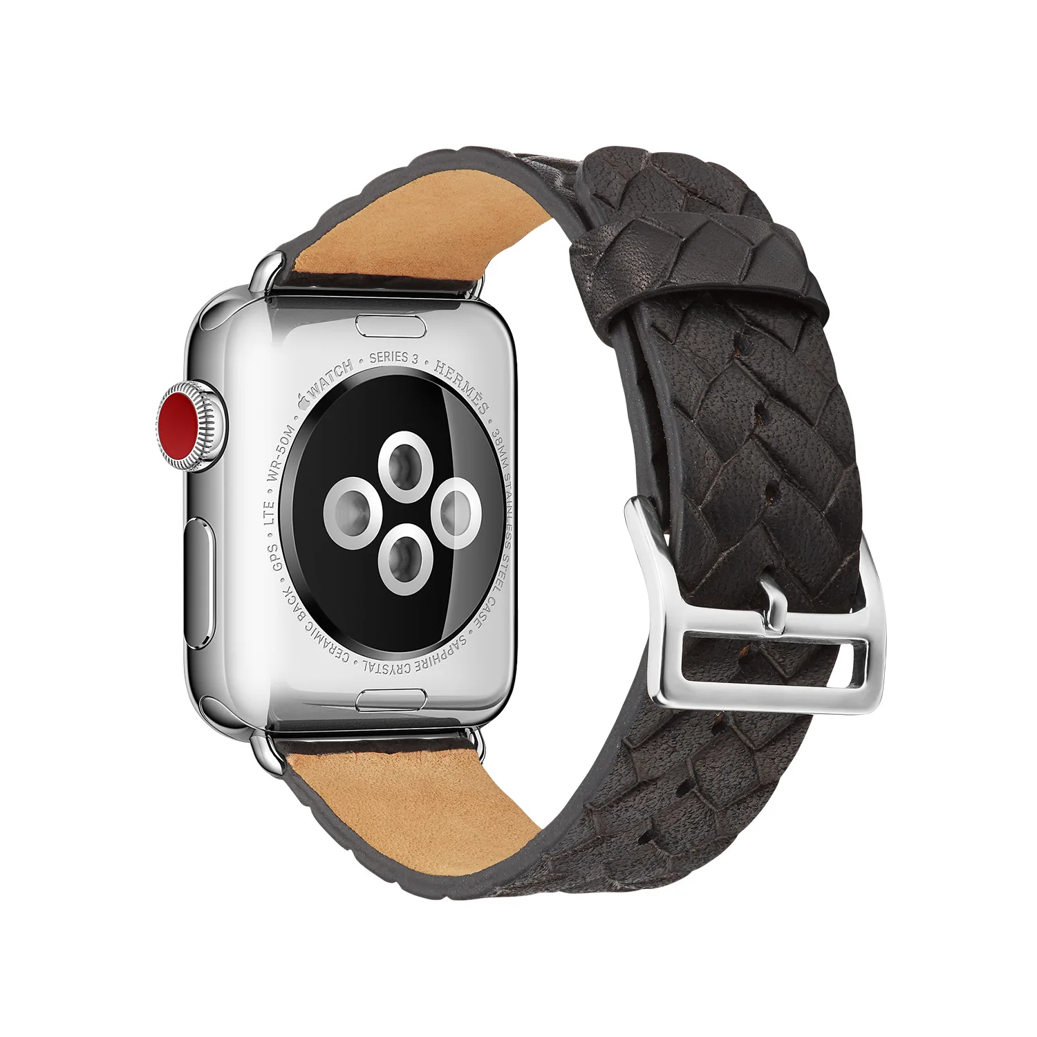 Ремешок для часов из натуральной кожи Apple Watch 38 мм 42 Серия 1 2 3 4 кожаный ремешок iWatch