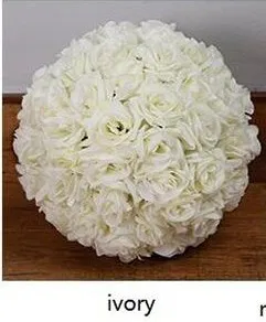 beige 1" 40 см большие размеры целующиеся шары искусственное шифрование розовый Шелковый цветок шар орнамент для свадебного фестиваля украшения праздника - Цвет: beige