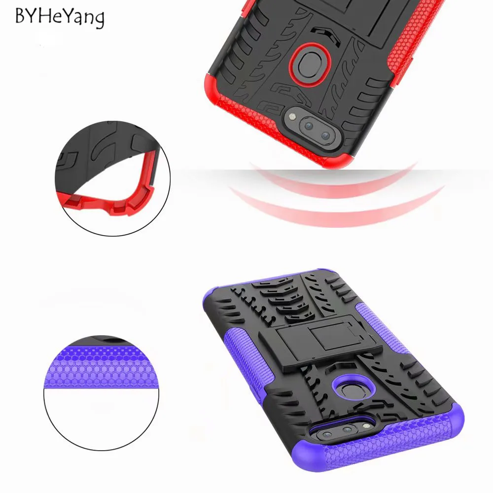For Oppo A3s Case for A5 Heavy Duty Armor Slim Hard Tough Rubber Cover Silicon Coque A3S A 3S / |