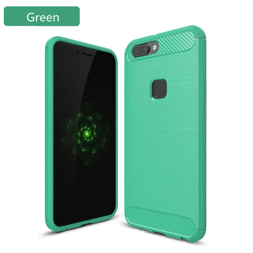 Elivebuy Cellphone Cover Carbon fiber drawing wire frame Housing For Vivo X20 Plus Silicone Protection Cases |