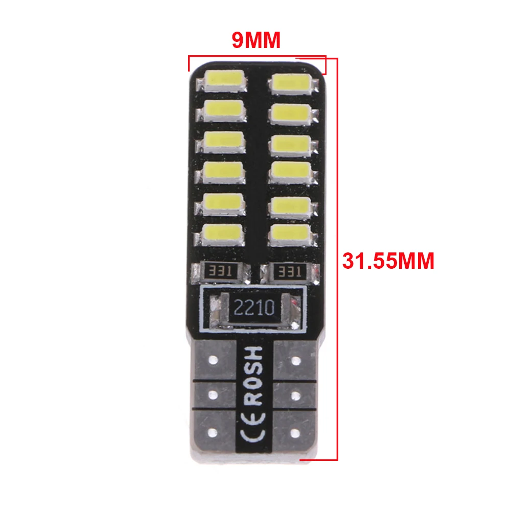 100 шт. светодиодсветильник лампы Canbus T10 3014 W5W 194 24 SMD|Сигнальная лампа| |