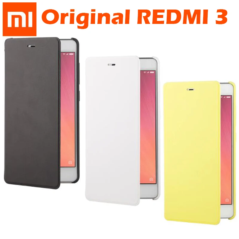 Флип-чехол для Xiaomi Redmi 3, роскошный флип-чехол из искусственной кожи, задняя крышка для телефона, чехол для Xiaomi Redmi 3 5,0"