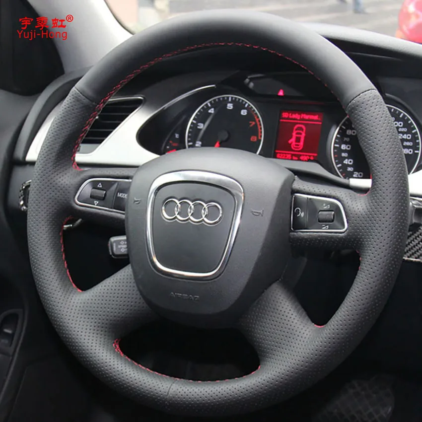 Чехол из натуральной коровьей кожи с верхним слоем для Audi A4 B7 B8 A6 C6 A8 2009 Q7 Q5 (2008 2012)