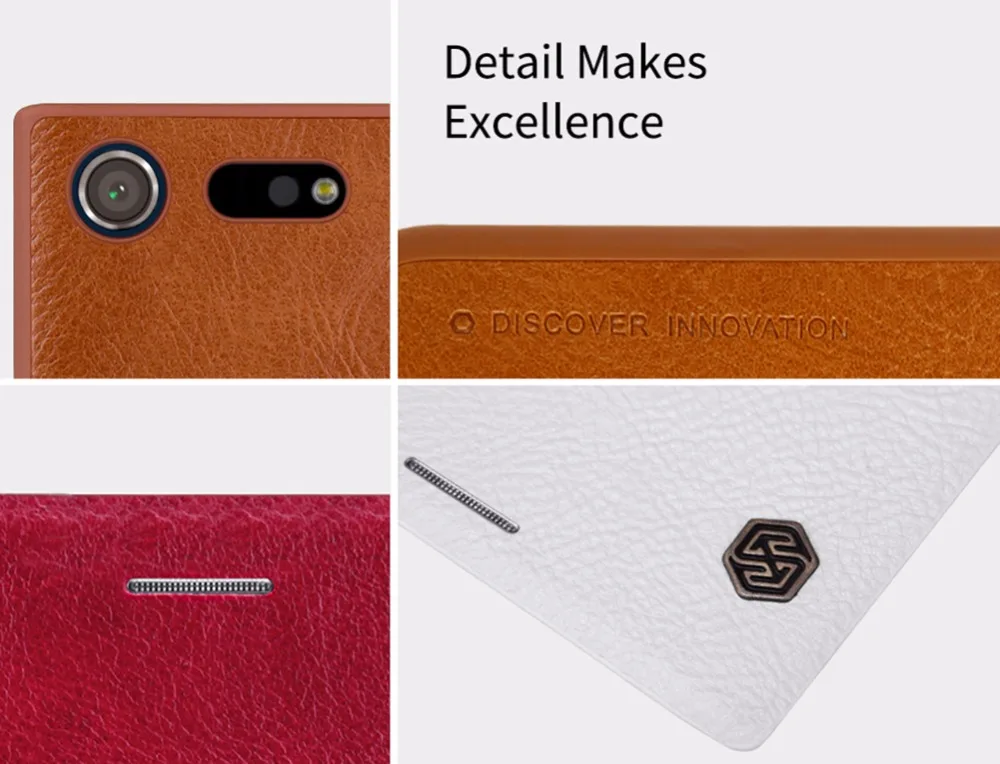 Для sony Xperia XZ Премиум чехол для телефона Nillkin Винтажный с откидной крышкой Qin PU
