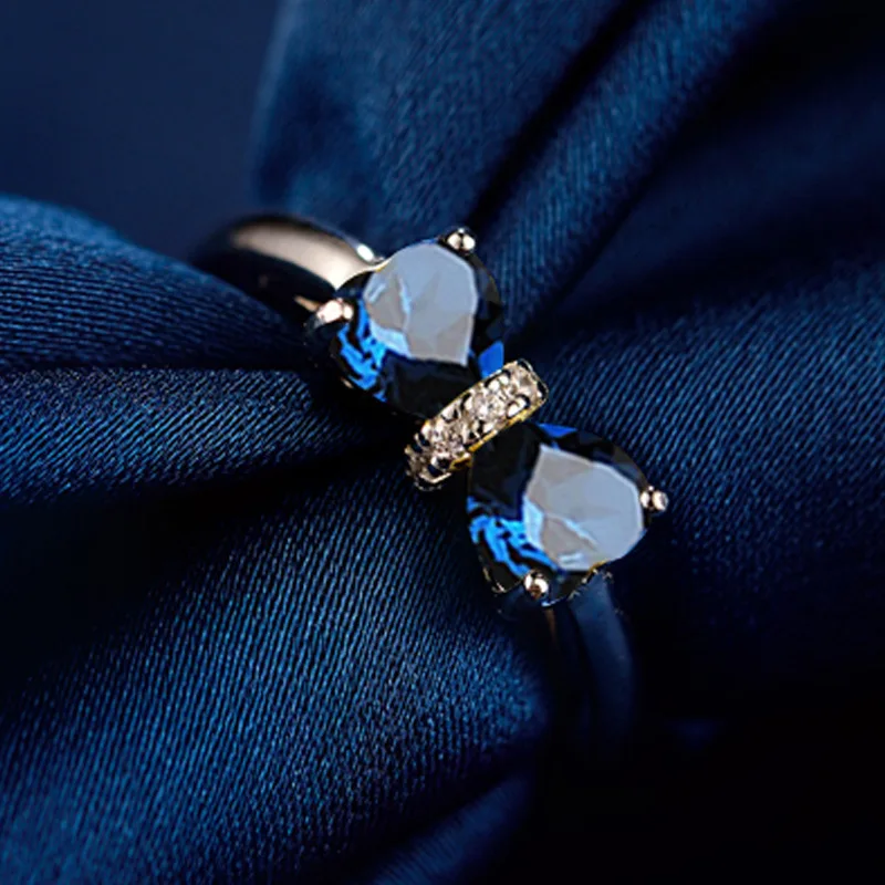 925 Серебряное кольцо корейской моды инкрустированные женское с цирконом