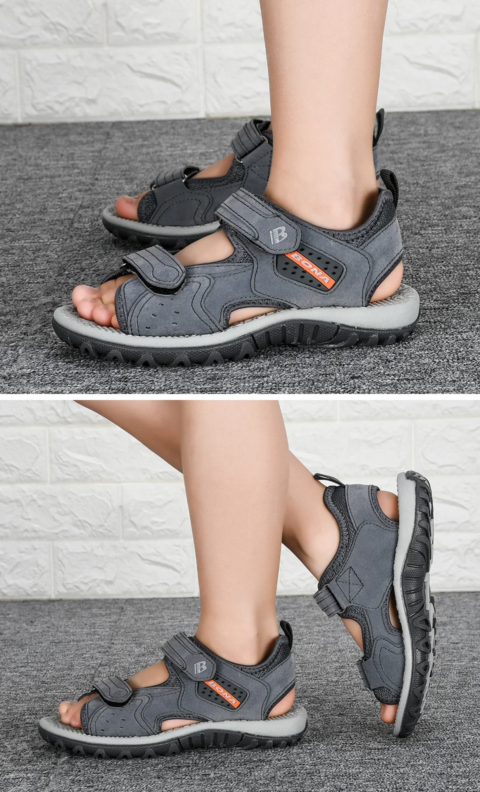 BONA Summer Kids Shoes Brand Open Toe Boys Sport Beach Sandals Orthopedic Arch Support Children Boys Sandals Shoes Comfy