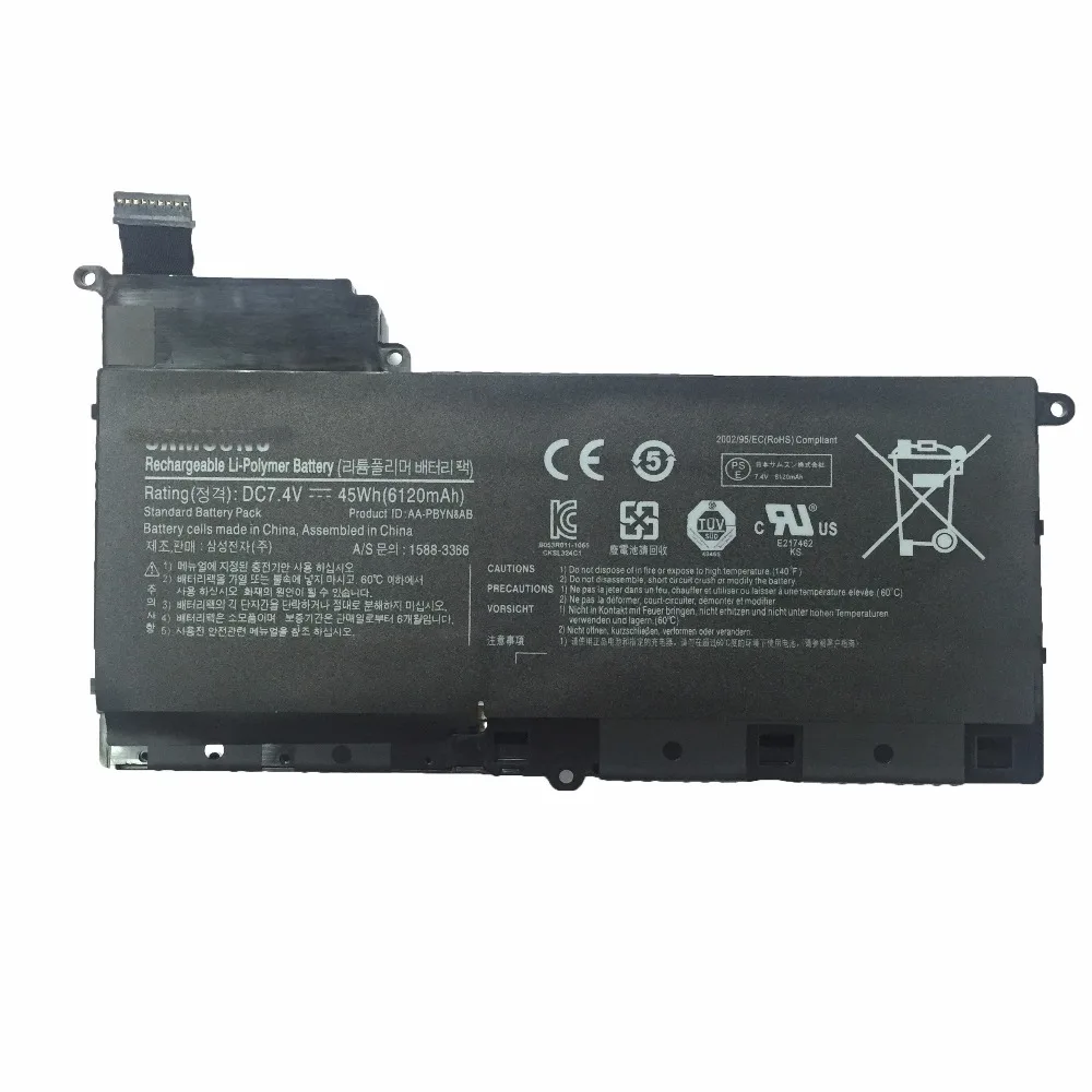 7.4V 45WH New Original AA-PBYN8AB Laptop Battery For SAMSUNG NP530U4B-A01US 530U4C 535U4C BA43-00339A | Компьютеры и офис