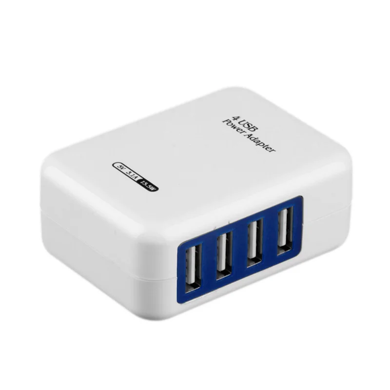 Быстрое зарядное устройство 5 в 3 1 а для IPhone Samsung XiaoMi 4 порта USB к адаптеру