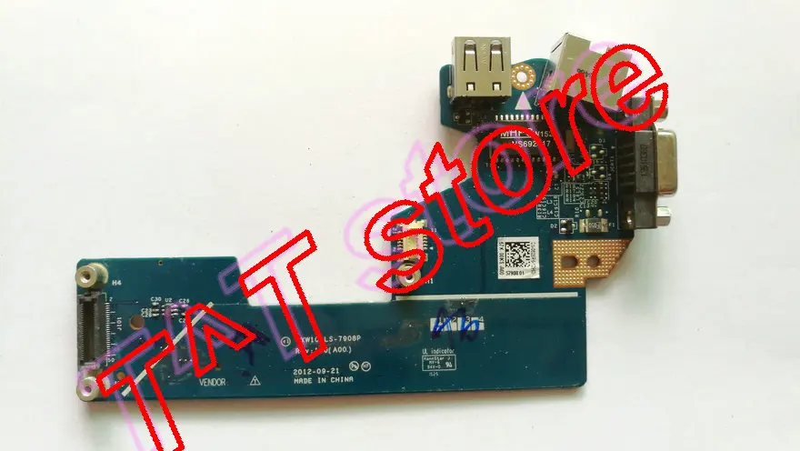 

original E5530 LAN USB VGA Board LS-7908P 826R6 0826R6 test good free shipping