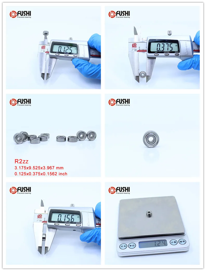 R2zz R2-5zz подшипник R2-6zz R3zz ABEC-1 10 шт. двойной экранированный дюйм, миниатюрный шариковый подшипник R2z R2-5z R2-6z R3z