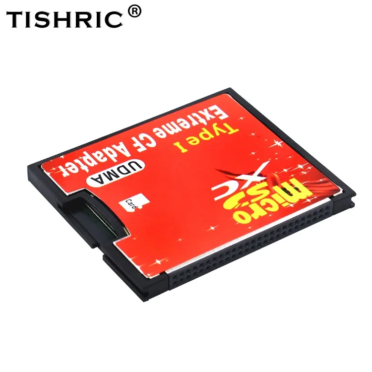 TISHRIC Micro SD TF адаптер CF карта для MicroSD/HC для компактной вспышки тип I считыватель карт памяти конвертер для камеры - Цвет: Micro SD TF