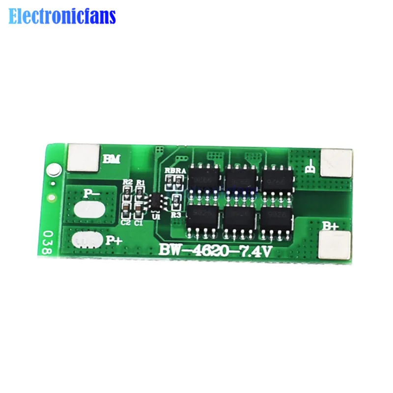 2S 12A литий-ионная батарея 18650 плата защиты заряда PCB модуль 7 4 В литий-полимерная BMS