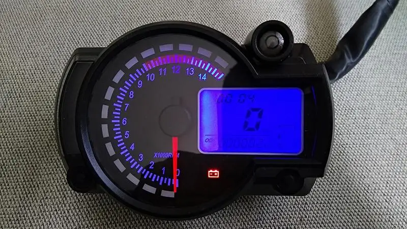 Цифровой тахометр TKOSM KOSO с ЖК дисплеем одометр для мотоцикла 7 цветов уровень