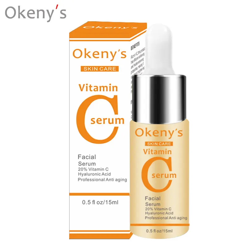 

Okeny's Vitamin C Serum VC Removing Dark Spots Freckle Speckle Fade Ageless Skin Care Whitening Face Anti Winkles Essence Beauty