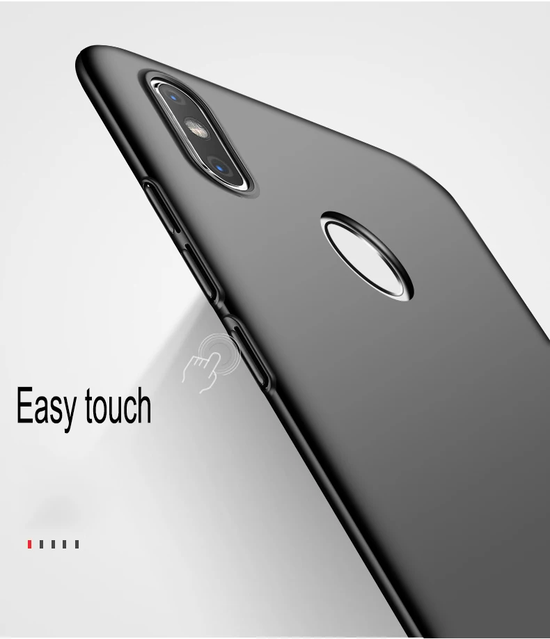 Матовый ультратонкий жесткий пластиковый чехол-накладка для Xiaomi mi mix 2s матовый