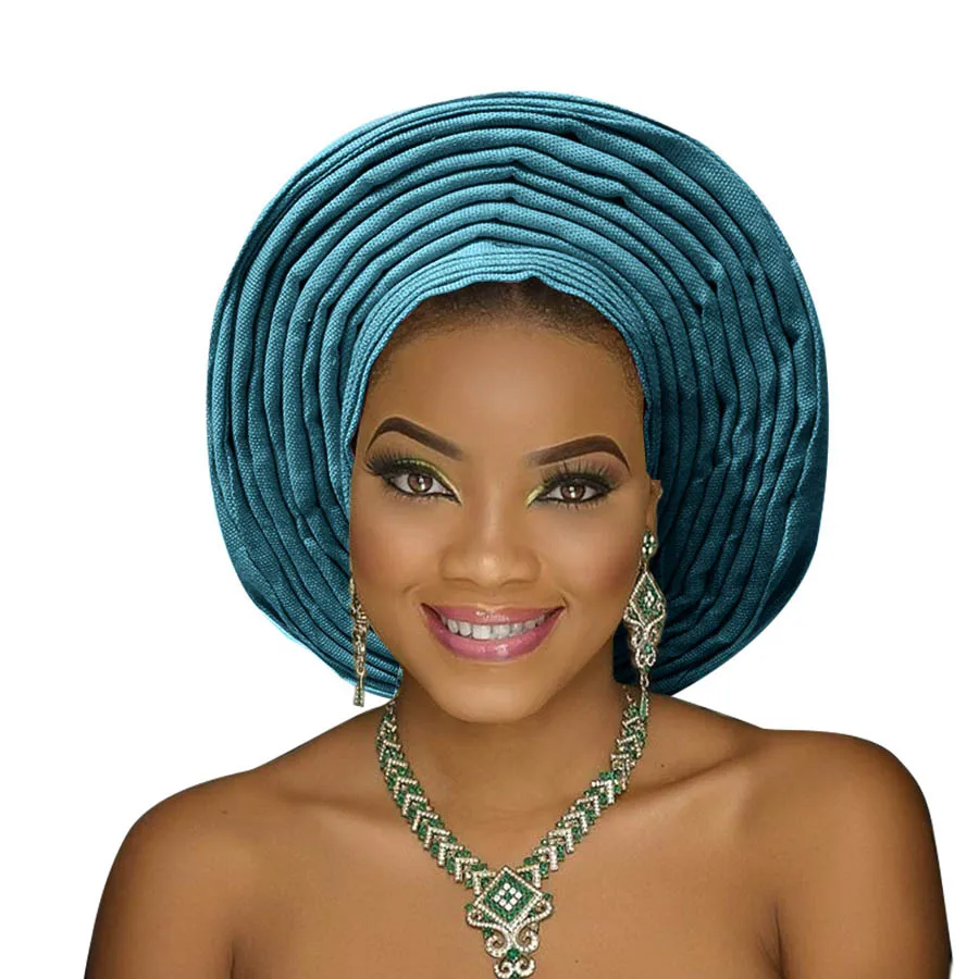 2018 африканские головные повязки aso oke gele нигерийские аксессуары Головные уборы