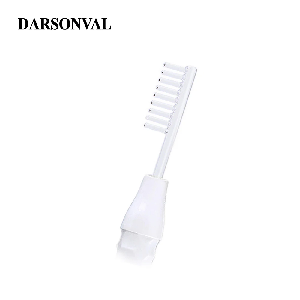 DARSONVAL 1 шт. высокочастотная Расческа для лица стеклянный трубчатый электрод