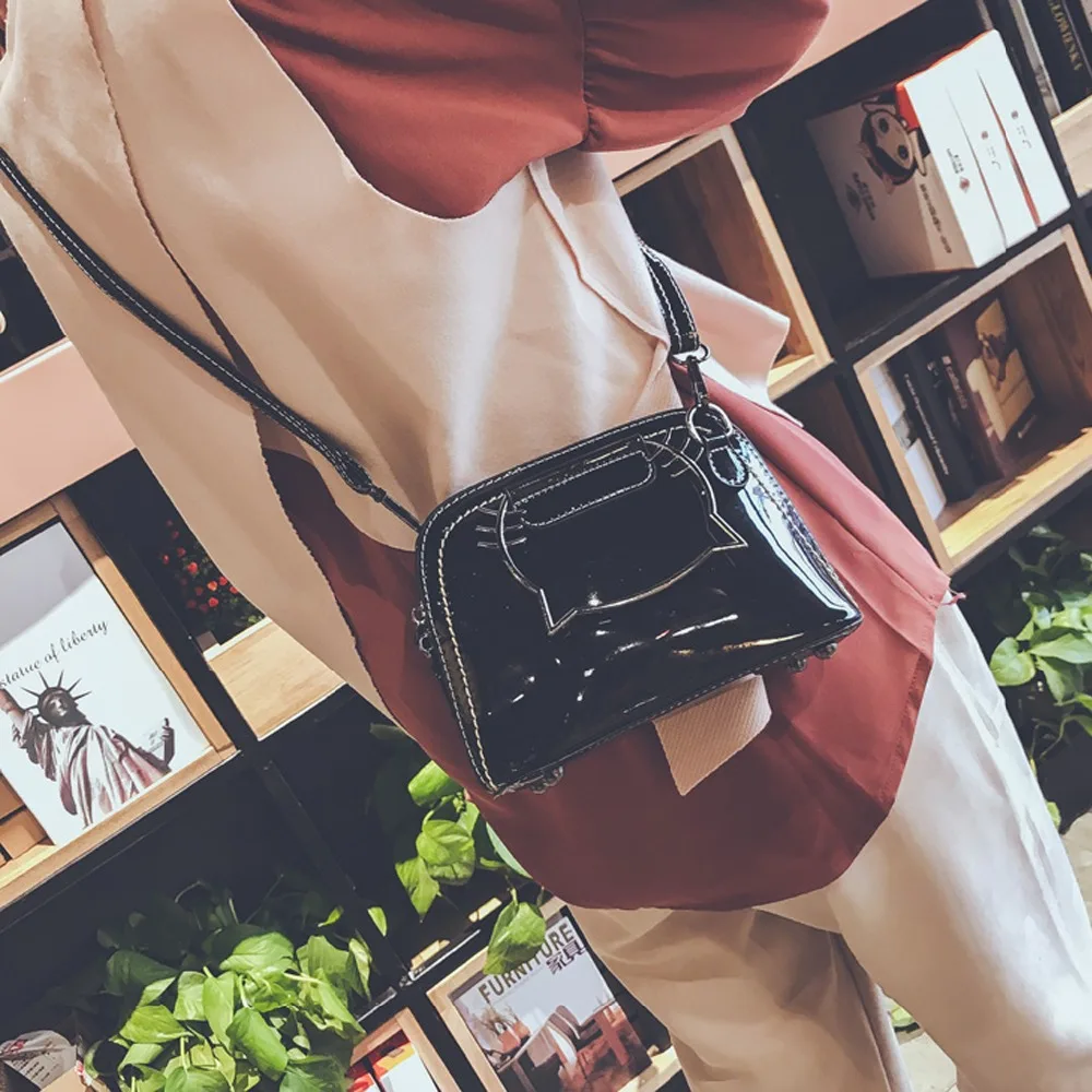 Прямая поставка Женские сумки из лакированной кожи женские модные на плечо Clutchs