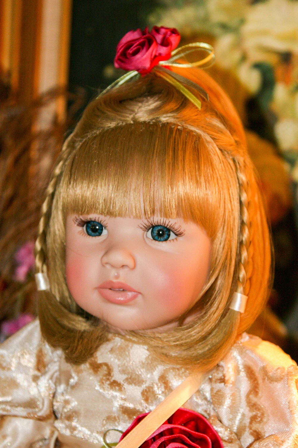 Светлые волосы Blue Eyes Baby Alive силиконовые возрождается малышей принцесса девушка