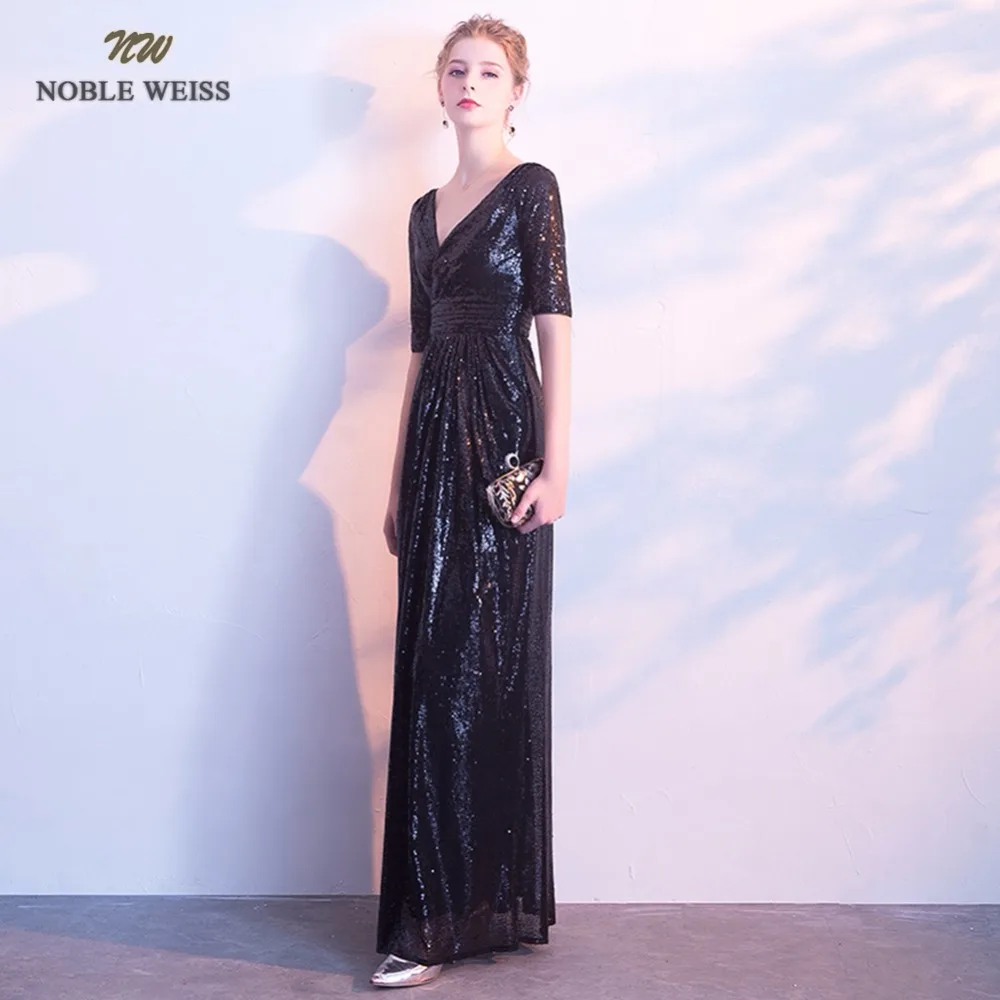 Благородные WEISS сексуальные платья выпускного вечера 2019 блесток Vestido De Formatura до