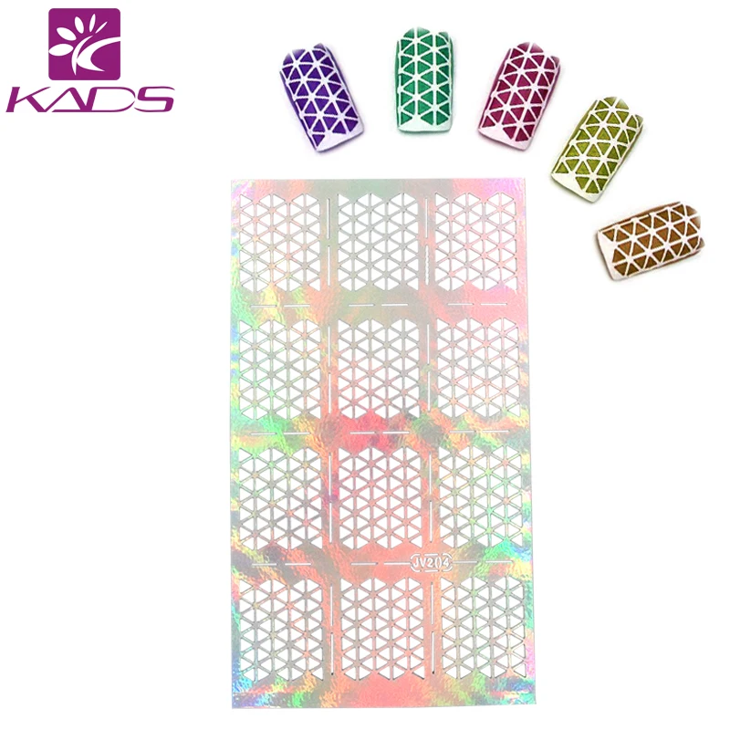 KADS Новое Пришествие Моды Лазера Полые Ногтей Наклейки Передача Красоты Маникюр