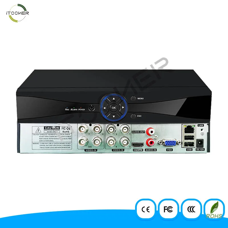 8 канальный AHD DVR AHDM 1080P безопасности CCTV 8CH мини Гибридный HDMI Поддержка