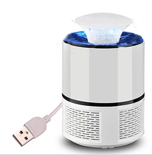 White Черный/белый москитный убийца USB Электрический москитный убийца лампа Фотокатализ немой домашний светодиодный Ошибка ловушка для насекомых Zapper ловушка без излучения - Цвет: White