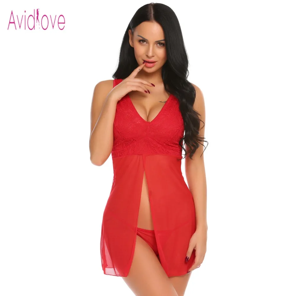 Avidlove женское белье порнографическое ночное белье Платье женское мини Babydoll женское сексуальное горячее эротическое нижнее белье Ночная рубашка для взрослых пикантные костюмы