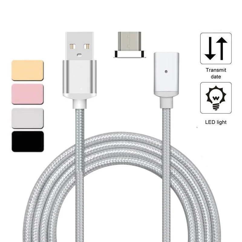 Магнитный кабель Micro USB в оплетке для быстрой зарядки адаптер синхронизации