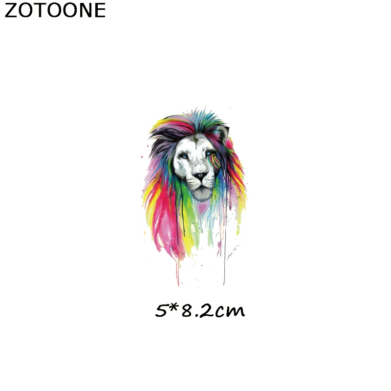 6 ZOTOONE цветные пластыри в виде животных, утюжок для поделок, декоративная аппликация, а-уровень, моющиеся, легко печатаются, бытовые утюги, пластыри E - Цвет: 6