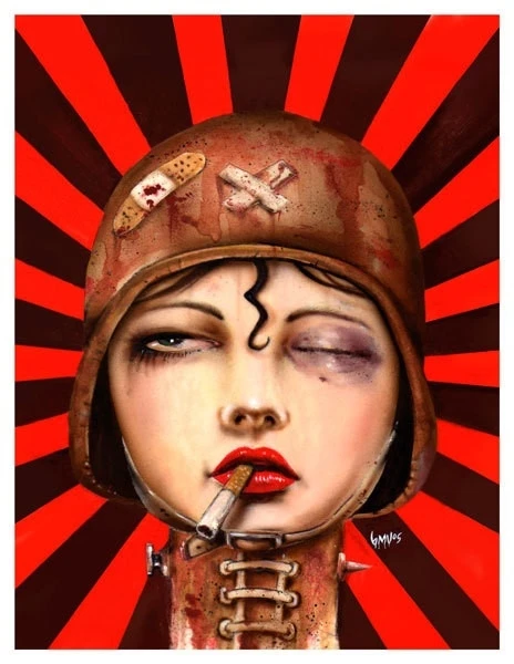 New Baroness dirtyполностью Брайан М. Viveros курительная красная губа сексуальная девушка