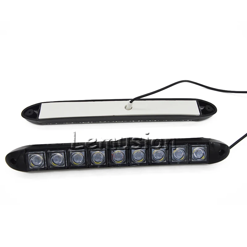 1 пара светодиодный автомобильный дневный ходовой светильник DRL 12 в 9 для Volkswagen VW