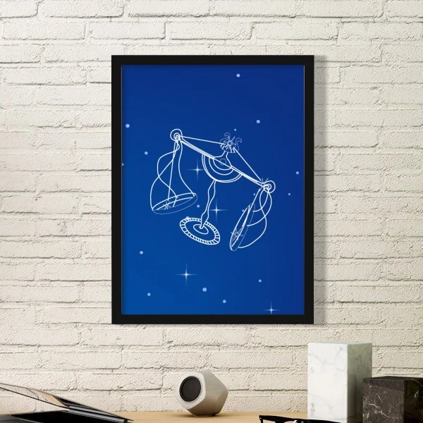 Стрелец Скорпион Дева Звездная Вселенная Созвездие Зодиак простая фоторамка