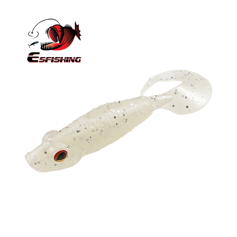 ESFISHING рыболовные приманки плавающие PRO 72 мм 6 шт. 3D глаза Grub приманка для морской