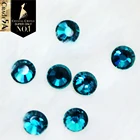 Хрустальный замок индилит Роскошные Стразы Кристалл Diy свадебная обувь украшение синяя Горячая фиксация Стразы с отличным клеем