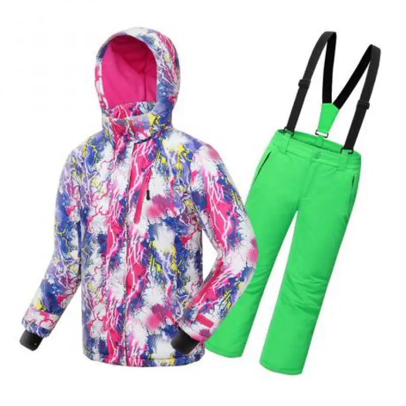 В 2019 году зимний высококлассный утепленный водонепроницаемый лыжный костюм Дети