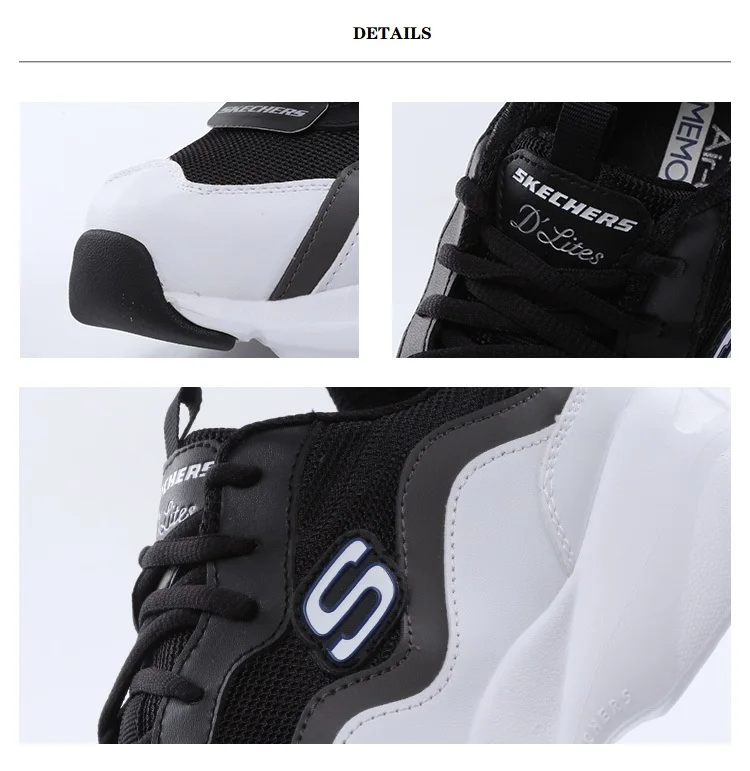Skechers/Повседневная обувь; Мужские Винтажные кроссовки; Мужская дышащая обувь на платформе; брендовая Роскошная теннисная обувь; Masculino Adulto; 999859-WCC