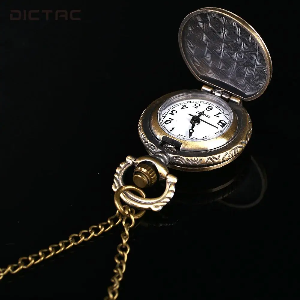 Бабочка медные карманные часы Fob Винтажные Ювелирные изделия Ретро колье с